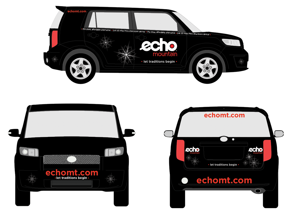Echo Mountain Car Wrap