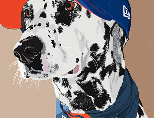 Dalmatian Brocos Fan Illustration